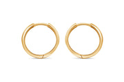 Yellow Gold Hinged Hoop Earrings