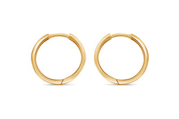 Yellow Gold Hinged Hoop Earrings