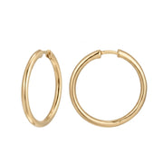 Casablanca Yellow Gold Plated Hoop Earrings