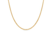 Yellow Gold Plated Sterling Silver 2.1MM Round Box Chain