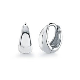 Italgem Veloria Mini Stainless Steel Wide Bottom 10MM Kid's Hoop Earrings