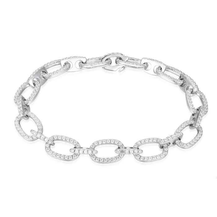 Casablanca Silver CZ Bracelet