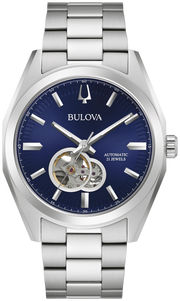 Bulova Men's Blue Dial Stainless Steel Bracelet Surveyor 96A275 Watch