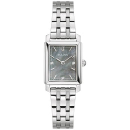Bulova Women's Gray Dial Stainless Steel Sutton Watch 96P252