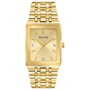 Bulova Women's Bulova Quadra Women's Gold Champagne Dial Watch 97D120
