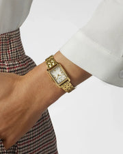 Bulova Women's Sutton Mother Of Pearl Yellow Gold Tone Watch
