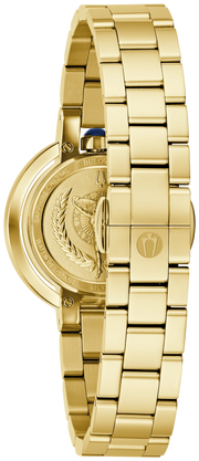 Bulova Women's Yellow Gold Tone Mother Of Pearl Rubaiyat Watch