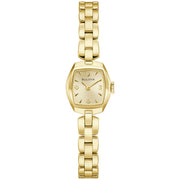 Bulova Women's Goddess Of Time Jackie Yellow Gold Tone Champagne Dial Watch