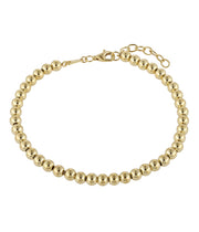 Casablanca Yellow Gold Plated Beaded Bracelet 4mm