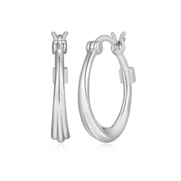 Elle 20MM Sterling Silver Hoop Earrings