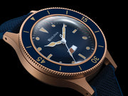 Bulova Men's Blue Dial CORDURA® + HNBR Strap MIL SHIPS Watch 98A325