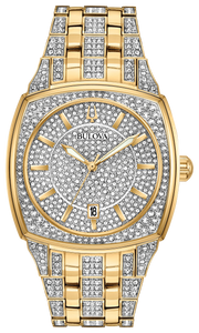 Bulova Phantom Gold Crystals Stainless Steel Men's Watch