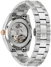 Bulova Men's Surveyor Red Dial Stainless Steel Watch 98B422