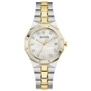 Bulova Women's Prestige Two-tone Stainless Steel White Watch