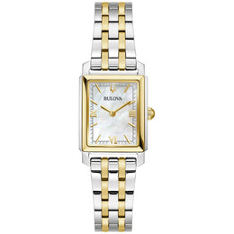 Bulova Women's Sutton Two-tone Stainless Steel Mother Of Pearl