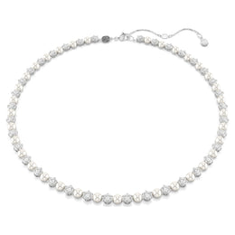 Swarovski Matrix Tennis Pearl & Crystal Necklace