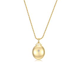 Yellow Gold Plated Luna Glow Whisper Locket SN008G