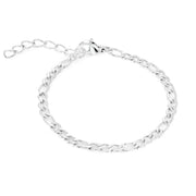 Italgem Veloria Mini Stainless Steel Polished 3MM Figaro 5+1