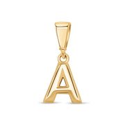 10KT Yellow Gold Initial Letter Pendant