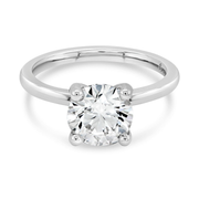 1.00CT Round Lab Grown Solitaire Diamond Engagement RIng (Available in 14KT White Gold or Yellow Gold)