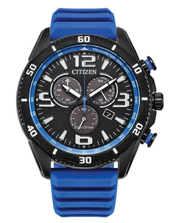 Citizen Men's Brycen Eco Blue Silicone Watch