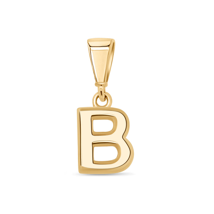 10KT Yellow Gold Initial Letter Pendant