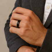 Bogart's Black Tungsten Men's Wedding Band