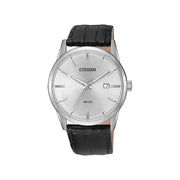 Citizen Men's Stainless Steel Black Leather Watch