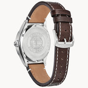 Citizen Men's Garrison Watch: Brown Leather