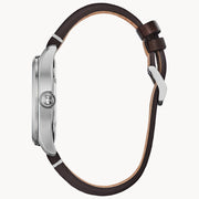 Citizen Men's Garrison Watch: Brown Leather