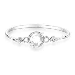 Casablanca Pop Infinity Twist Sterling Silver Bangle Bracelet