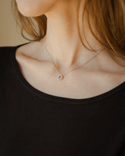 Sterling Silver Rhodium Plated Initial Necklace AW24N006R