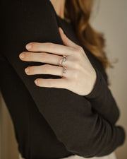 Entwined Family Ring (3-5 Birthstones, Available in Sterling Silver, White Gold or Yellow Gold)