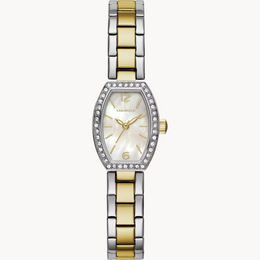 Caravelle Women's Quartz Dress Watch: Two Tone