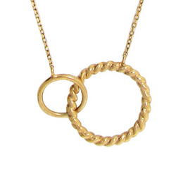 Casablanca 10K Yellow Gold Eternal Bond Necklace