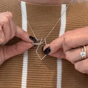 Casablanca Sterling Silver Ring Holder Necklace