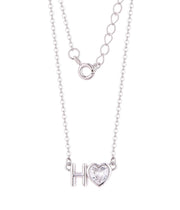Casablanca Initial Heart Sterling Silver Necklace
