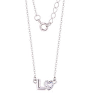 Casablanca Initial Heart Sterling Silver Necklace