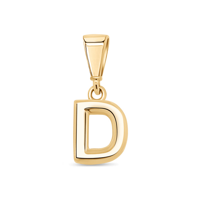 10KT Yellow Gold Initial Letter Pendant