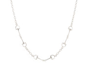 Casablanca Sterling Silver Horse Bit Chain Necklace