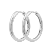 Casablanca Sterling Silver 23.6mm Hoop Earrings