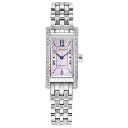 Citizen Women's Palidora Eco Stainless Steel Crystal Dial Watch