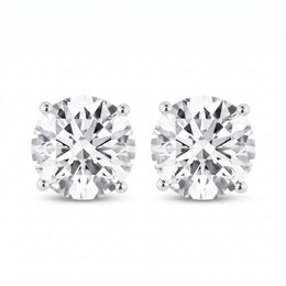 2.00CT Lab Grown Round Diamond Stud Earrings