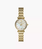 Fossil Carlie Mini Gold Tone Women's Watch