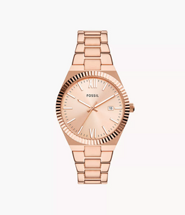 Fossil Scarlette Rose Gold Tone Women's Watch