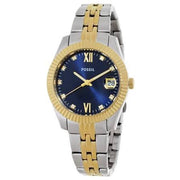 Fossil Women's Scarlette Two-Tone Stainless Steel Blue Dial Watch