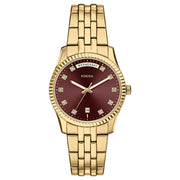 Fossil Women's Scarlette Yellow Gold Tone Watch
