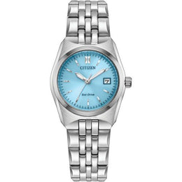 Citizen Women's Corso Eco Stainless Steel Light Blue Watch