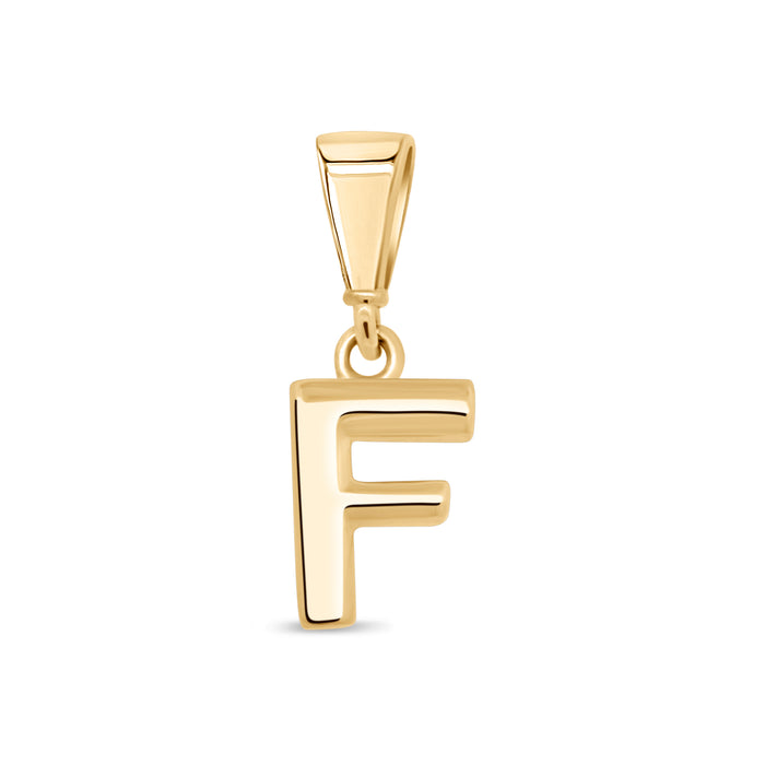10KT Yellow Gold Initial Letter Pendant
