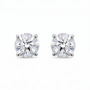 0.30CT TDW Round Diamond Stud Earrings in 14KT White Gold